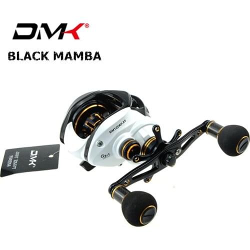 DMK Casting Fishing Reel R/L 9+1BB/7.0:1/8kg Full Metal EVA Handle Double Brake System Baitcast Reels Round Coil Moulinet Peche