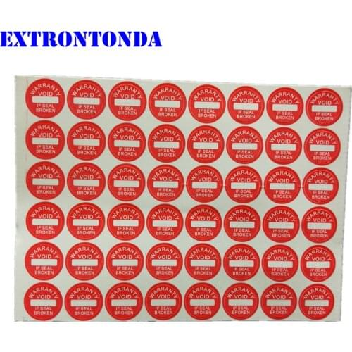 1000pcs Red Warranty Security Seal Sticker Can Be Written Round Size 10*10mm Fragile WARRANTY VOID IF SEAL IS BROKEN