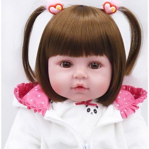Reborn Doll 48cm Reborn Baby Girl Dolls Full Silicone Boneca Childrens Toys Drop Shipping Toys for Girl Reborn Doll