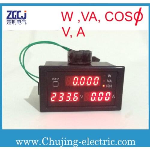 Multifuction meter displayer AC A V VA W Cos meter Monitor in stock