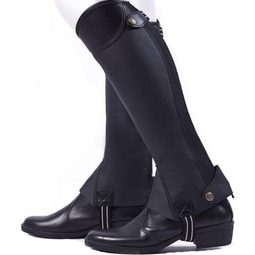 2021 New Equestrian Supplies Equestrian Leg Guards Texture Riding Leggings Mens and Womens Knights Foot Cover Chaps Hot Sale