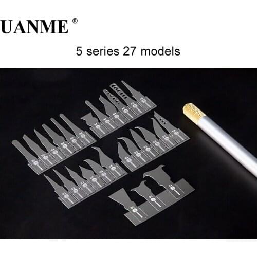 UANME W120+ 27IN1 Knifes BGA Rework of Mobile Phone Remove Glue Spade Blade Disassemble the Main Board CHIP IC knife
