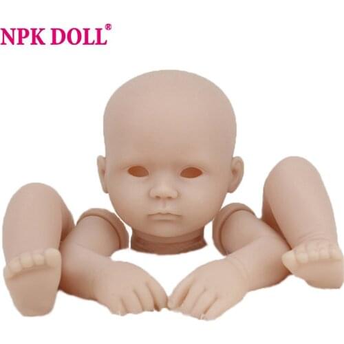 NPKDOLL 16 Inch DIY Vinyl Silicone Unpainted Reborn Doll Kits Realistic Bebe Doll Accessories Blank Reborn Dolls Toys Lol