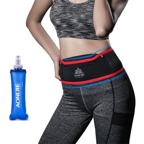 AONIJIE Men Women Slim Running Waist Belt Outdoor Sport Jogging Racing Marathon Hiking Fitness Money Fanny Pack Mobile Bag