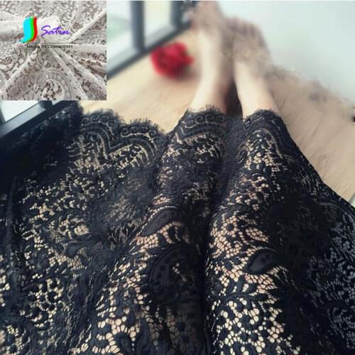 Widened Black And White Thickening Widened Embroidery Hollowed Out Eyelashes Lace Skirt Hem Accessory Fabric 1.4meter/lot S495P