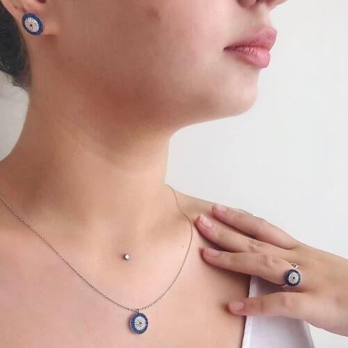 Evil Eye 925 Silver Set