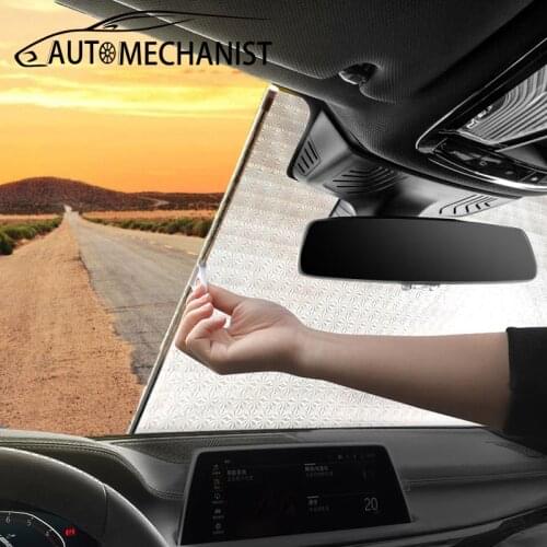 Retractable Car Windshield Sunshade Cover Sun Protection for Car Front Window Curtain Automobiles Anti-UV Sun Shade Covers