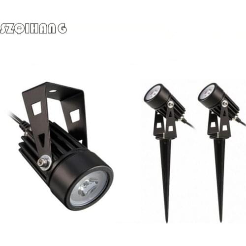 IP68 3W Led Garden Lawn Lamp Light 220V 110V 12V Outdoor LED Spike Light LED Path Landscape Waterproof Spot Bulbs