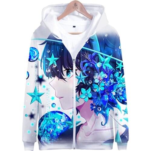 Soraru Mafumafu 3D print autumn winter Holiday passionate style Men/Women Streetwear Style Zip HIP HOP hooded