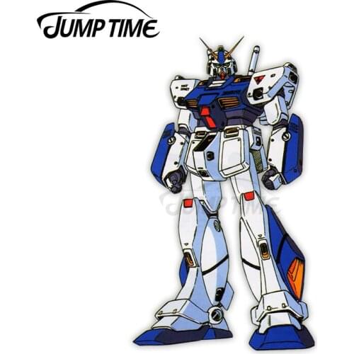 Jump Time 13 x 5.9cm For Gundam Alex RX-78NT-1 Gundam Car Stickers Graffiti Decal Trunk Surfboard Scratch-Proof Laptop Decor