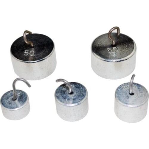 10g 20g 50g 200g Metal Hook Code Kits Hanging Weight Sets Balance Hook Code Physical Experiment Instrument