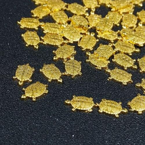 10Pcs Japanese Golden Money Turtle Lucky Tortoise Fortune Wealth Lucky Gift LX9E