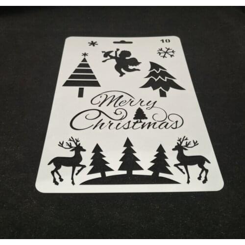 17.5*26 Deer Layering Stencils Painting template graffiti hand copied board hollowed out photo album graphic spray tool