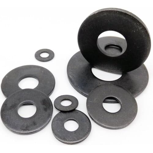 2/50pcs M3 M4 M5 M6 M8 M10 M12 M14 M16 Black Grade 8.8 Steel Extra Large Size Big Wide Thick Flat Washer Plain Gasket