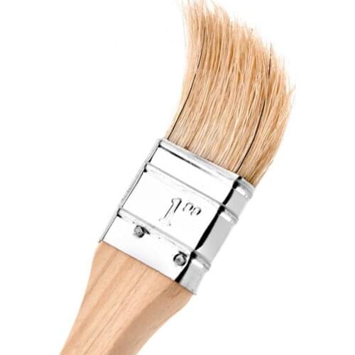 2pcs Natural Bristle Pastry Brush Barbecue Brush Kitchen Oil Brush Cooking Tool