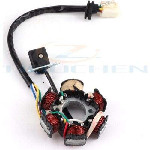 6 Poles 5 Wires Half-Wave Ignition Magneto Stator for GY6 50cc 70cc 90cc 110cc 125cc ATV Quad Pocket Bike