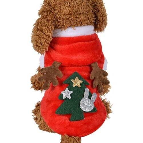 AHUAPET Puppy Outfits Dog Coat Jacket Dog Costume Clothing For Dogs Autumn/Winter New Year Holiday Garment French Bulldog E