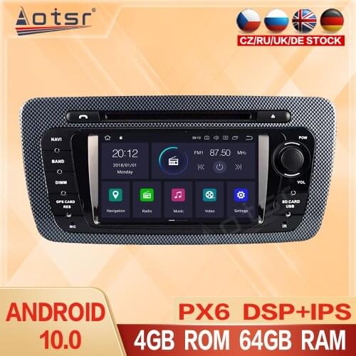 Android 10.0 Car Radio Multimedia Video Player For Seat Ibiza 6j 2009-2013 Navigation GPS 2din Autoradio NO DVD Audio Screen