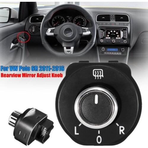 Car Auto Rearview Mirror Adjust Knob Button Switch For VW for Volkswagen for Polo 6R 2011 2012 2013 2014 2015 2016 6RD959565B