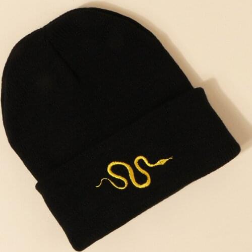 Beanie Hat Autumn Winter New Snake Knit Hat Mens Fashion Wild Warm Hat Women Trend Hat Hedging Cap