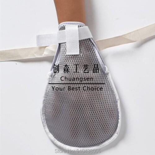 Free shipping cheap price elderly care glove for patient ,constraints glove with wrist belt fixed ,health care for eldely