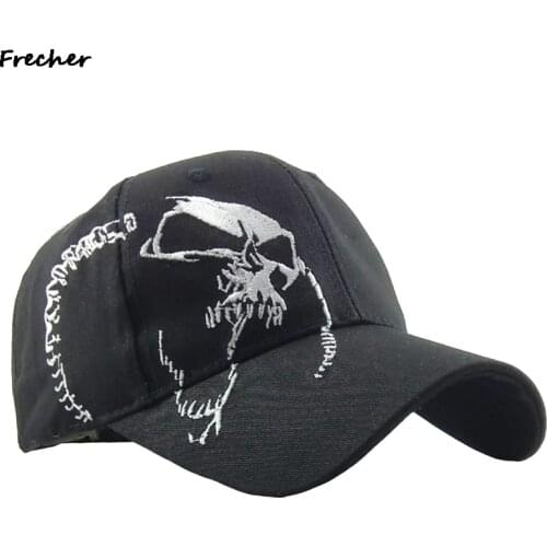 Summer Mens Embroidered Skull Cap For Men Cotton Sports Baseball Caps Fashion Pattern Women Snapback Male Hip Hop Cap