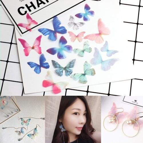 DIY earrings earrings accessories thin wing art butterfly wings Pendant Earrings accessories romantic temperament