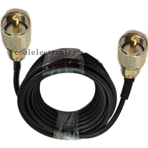 RG58 Long UHF PL259 Male to Long PL259 UHF Plug Male for Car Mobile Radio Antenna Coax Cable 1/2/3/5/10/15/20/30m