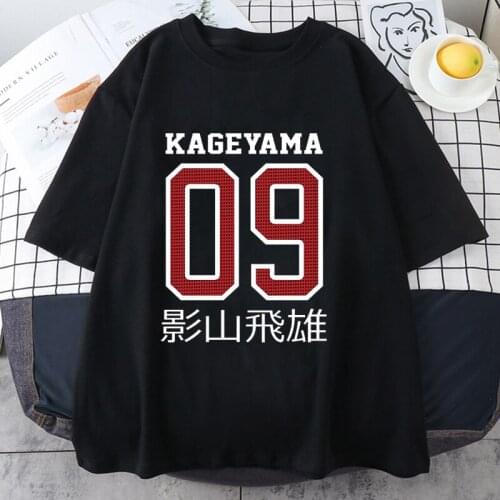 Summer Kawaii Women Haikyuu Kageyama Anime Manga Short-sleeved T-shirt Printing Fashion Streetwear Casual Haikyuu Woman Tshirts
