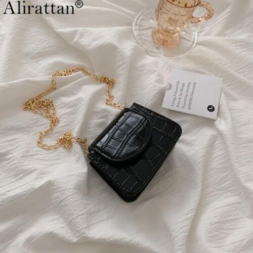 Mini Crocodile Pattern PU Leather Crossbody Bag For Women 2021 Luxury Fashion Brand Ladies Handbags Casual Shoulder Bag Wallet