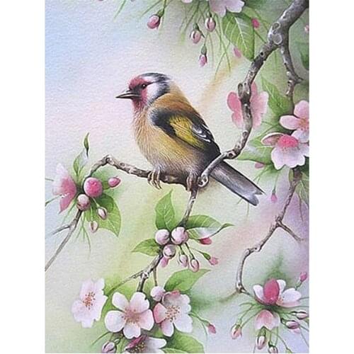 Bird Flower DIY Embroidery Cross Stitch 11CT Kits Craft Needlework Set Printed Canvas Cotton Thread Home Decoration Hot Sale