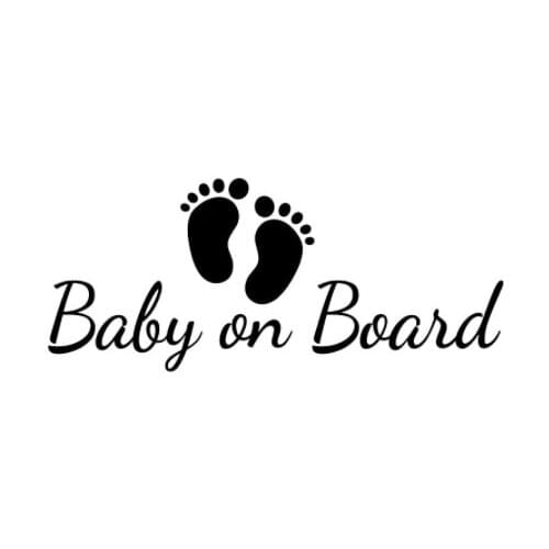 17.1X7CM Baby On Board Funny Car Window Bumper Sticker Vinyl Decal Fashion Warning Mark N582