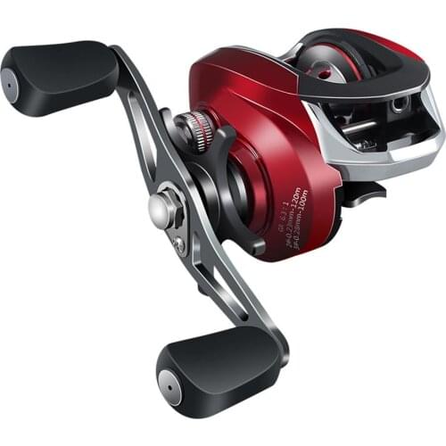 Baitcasting Fishing Reel 6.3:1 Left Right Hand Double Metal Spool Fishing Bait Casting Reel 8 Kg Braking Force Fishing Reel L7