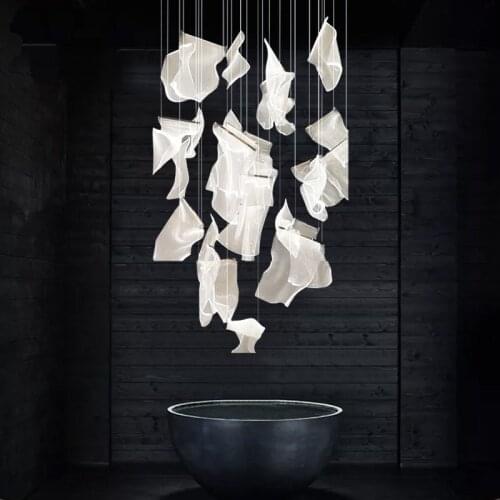 Nordic LED pendant lights acrylic pendant lamp modern designer Diy hanging lamp dining room home decor kitchen lighting fixtures