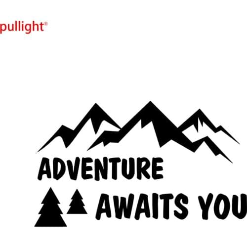 CAMPER CAMPING ADVENTURE AWAITS YOU Vinyl Sticker Decal Laptop Moto Car Auto