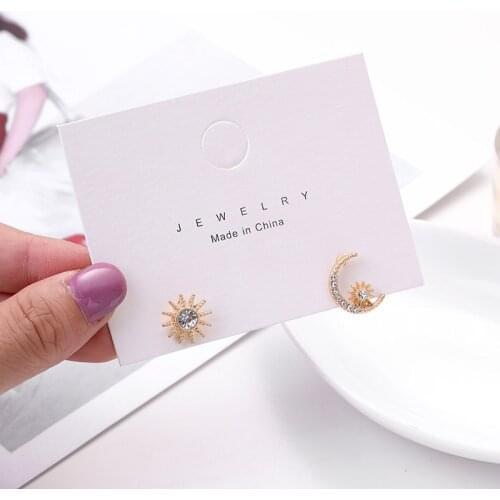 Stars and Moon Earrings No Hole Ear Clips Shining Stars Clip Earring Without Piercing Minimalist Earrings Jewelry CE734