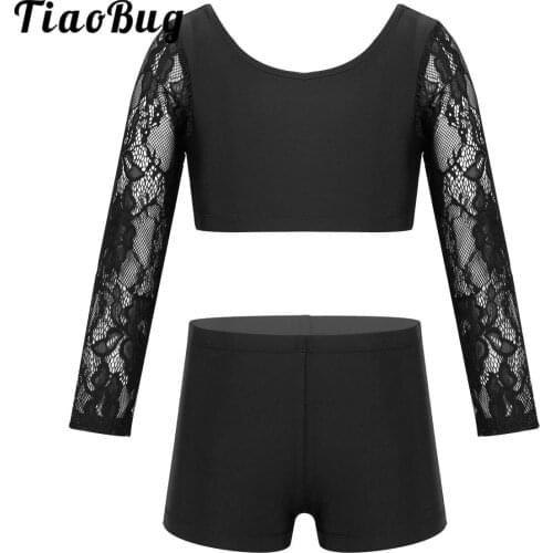 2Pcs Kids Girls Ballet Dance Gymnastics Leotard Sports Outfits Tank Top with Pants Set