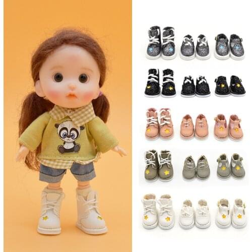 Three Styles 5 Colors 16cm BJD Ob11 Doll Shoes Sports Shoes Boots 1/12 Doll House GSC Obitsiu 11 Universal Accessory Xmas Gifts