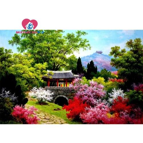 Diamond embroidery landscape nature Diamond painting square full Pictures rhinestones sale Cross-stitch patterns mosaic pictures