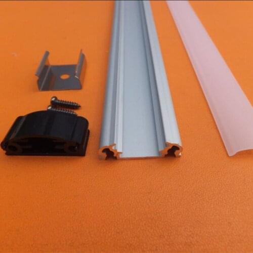 Free Shipping Aluminum LED Strip Fixture Channel Under Counter Cabinet Light Kit For LED Strip 1m/pcs 10m/lot