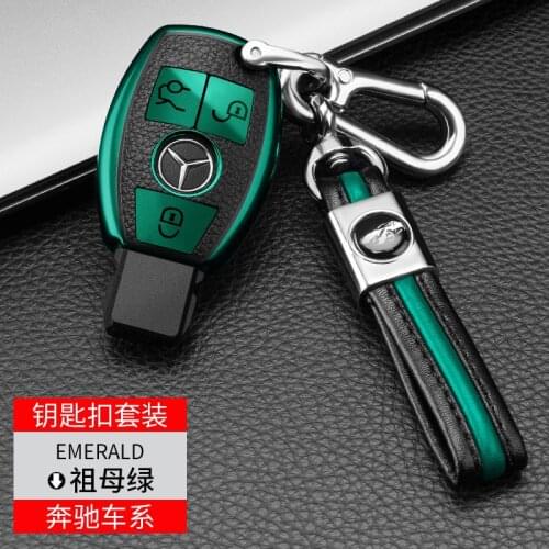 Car key cover keychain case for Mercedes benz CLS CLA GL R SLK AMG A B C S class Remote holder accessories
