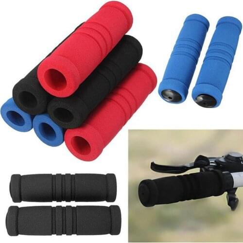 2PCS Color Bicycle Memory Sponge Sleeves Anti-Slip MTB Mountain Bike Bicycle Cycling Handlebar Cover Sleeve With Plug