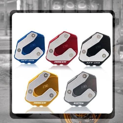 For YAMAHA MT 09 MT09 Tracer XSR900 XSR 900 2020 Motorcycle Kickstand Foot Side Stand Extension Pad Support Plate
