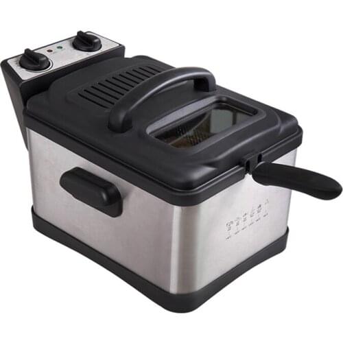 Electric fryer commercial deep fryer constant temperature light smoke 4.5L large capacity temperature control time fries
