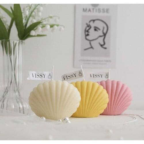 Candle Home Decoration Shooting Background Props Birthday Gifts Party Scented Supplies Candles Wax Decor Soy Shell Candles