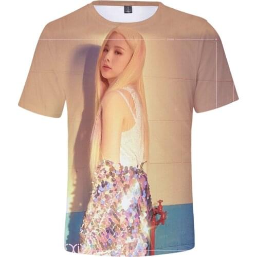 Aikooki Newest Korea EXID 3D T shirt Men/Women Fashion Casual Loose Hip Hop T-Shirt 3D Print EXID Short Sleeve Top