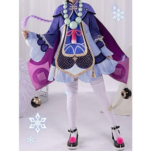 Genshin Impact Cosplay Qiqi Cosplay Costume Anime Game Clothing For Lovely Lori Pre-sale