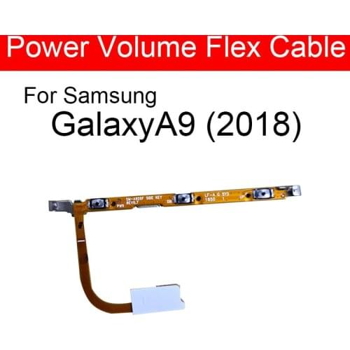 Power & Volume Flex Cable For Samsung Galaxy A9 (2018) SM-A920F Side Key Button Switch Audio Control Replacement Repair Parts