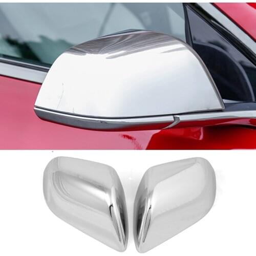 Car Styling Door Side Wing Rearview Mirror Caps Cover Trim For Tesla Model 3 2016 2017 2018 2019 2020 Car Accessories