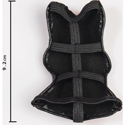 1/6 Scale Backless Leather Jacket Female Doll Clothes fits